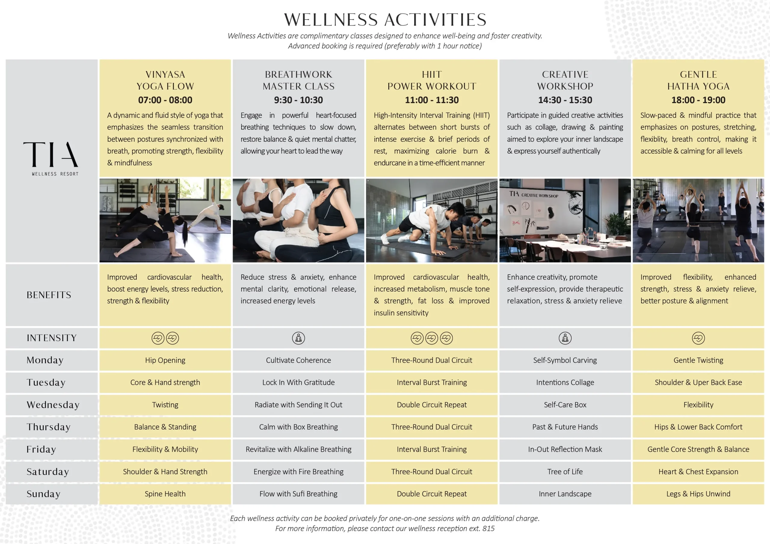 TIA WELLNESS ACTIVITIES EN