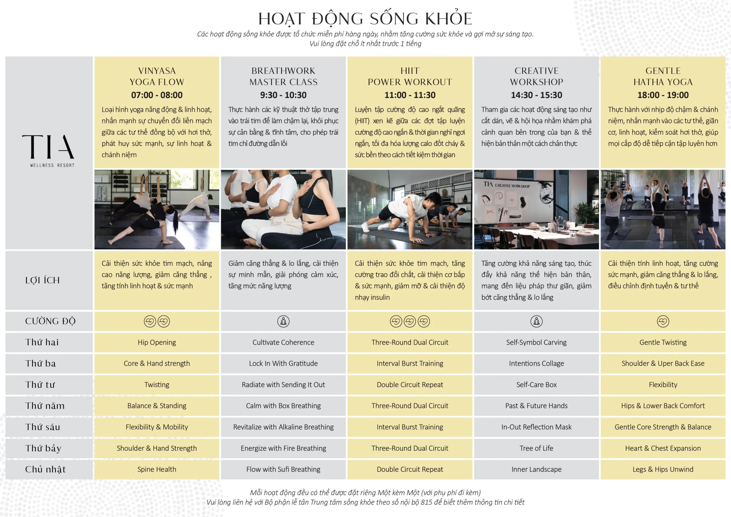 TIA WELLNESS ACTIVITIES VN