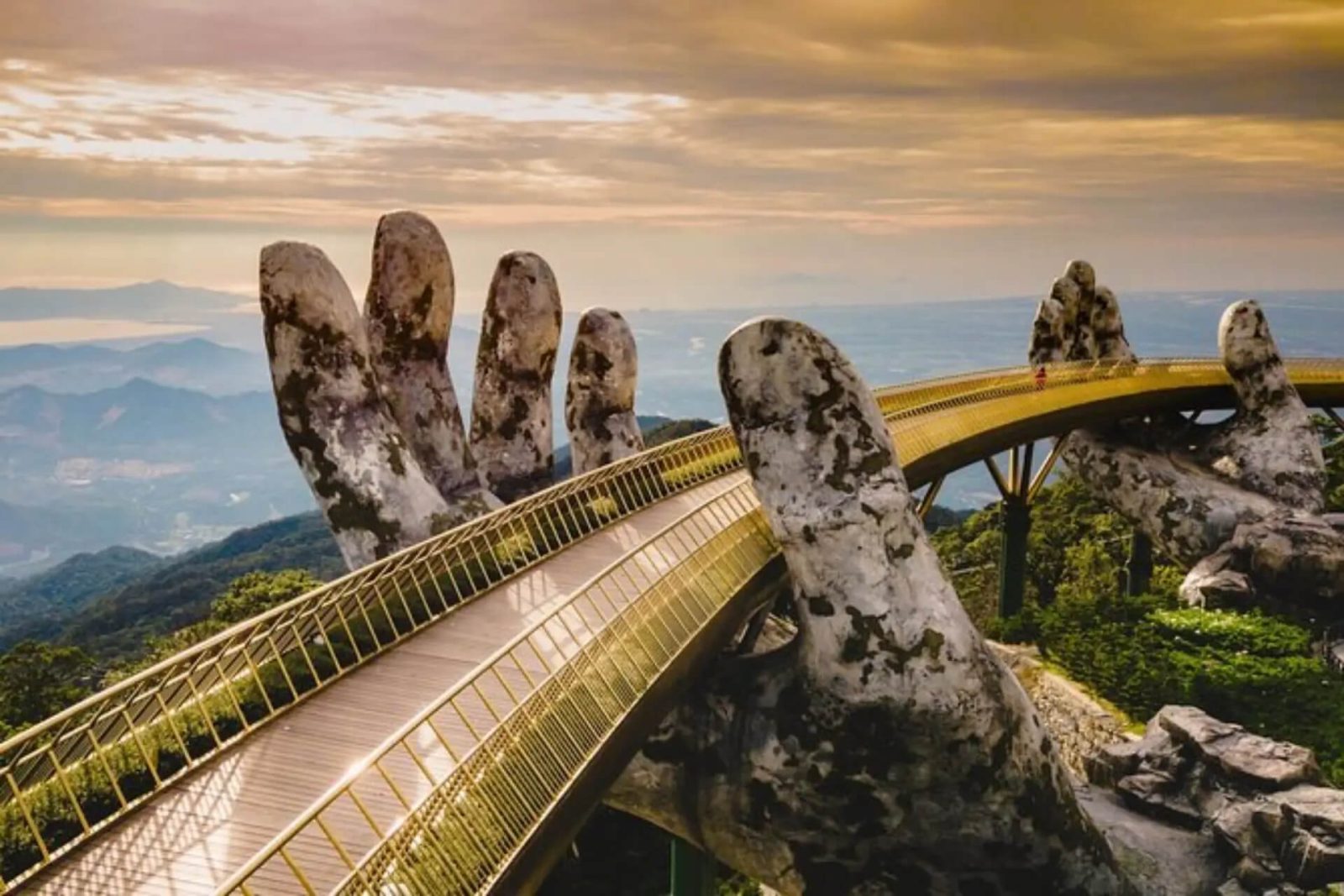 The Golden Bridge is famous for its unique design