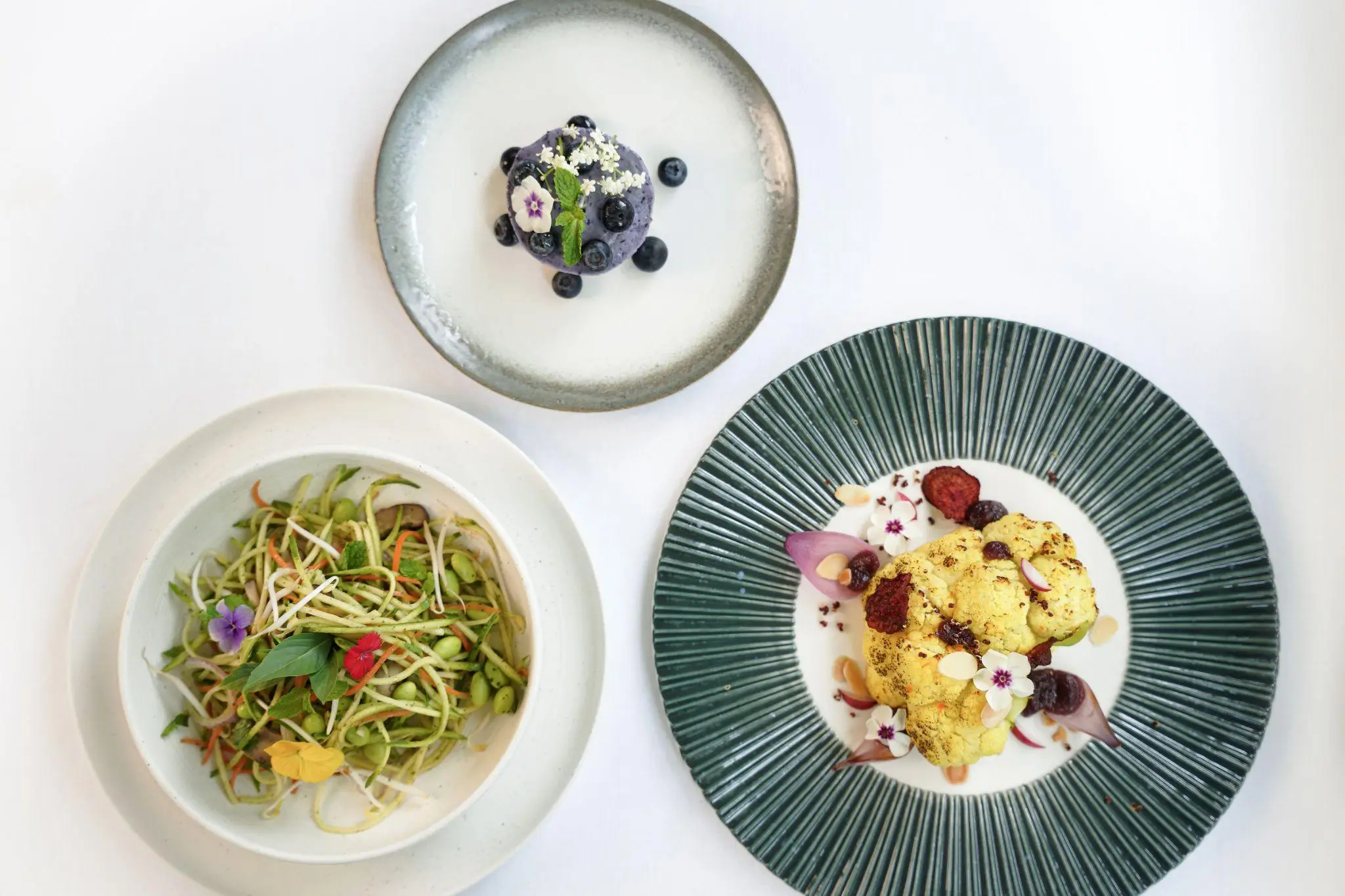 Plant-based dining is both delicious and visually appealing at TIA Wellness Resort