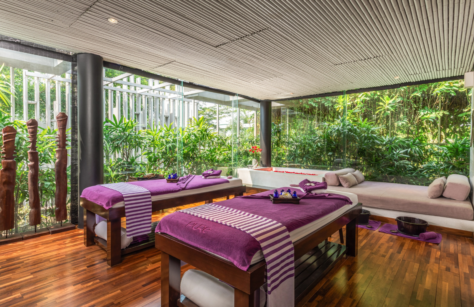 Không gian spa tại Naman Retreat